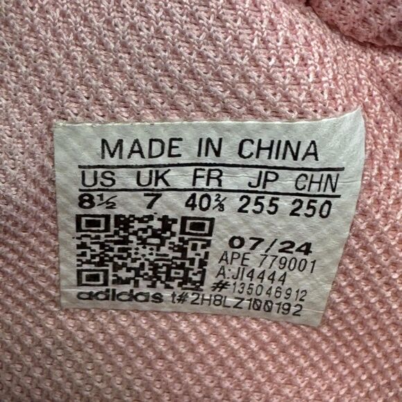 Adidas Exhibit Select Shoes Womens Size 8.5 Pink Basketball Court Sneaker - Picture 10 of 11